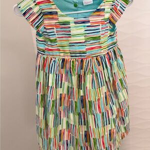 Colorful Striped Kids Dress